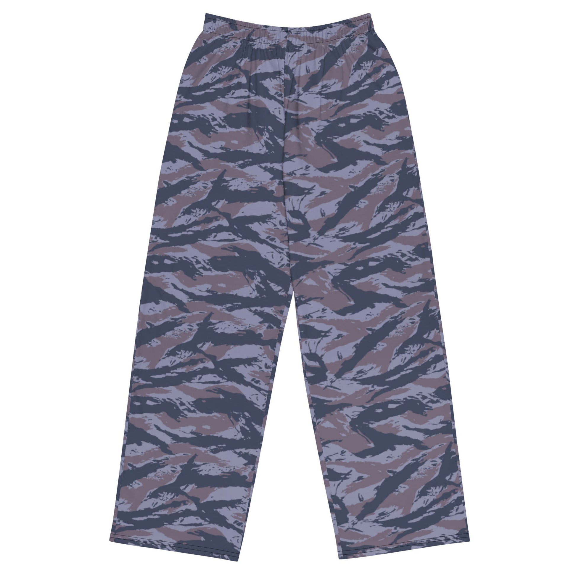 Serbian Tiger Stripe Police CAMO Unisex Wide-Leg Leisure Pants - 2XS