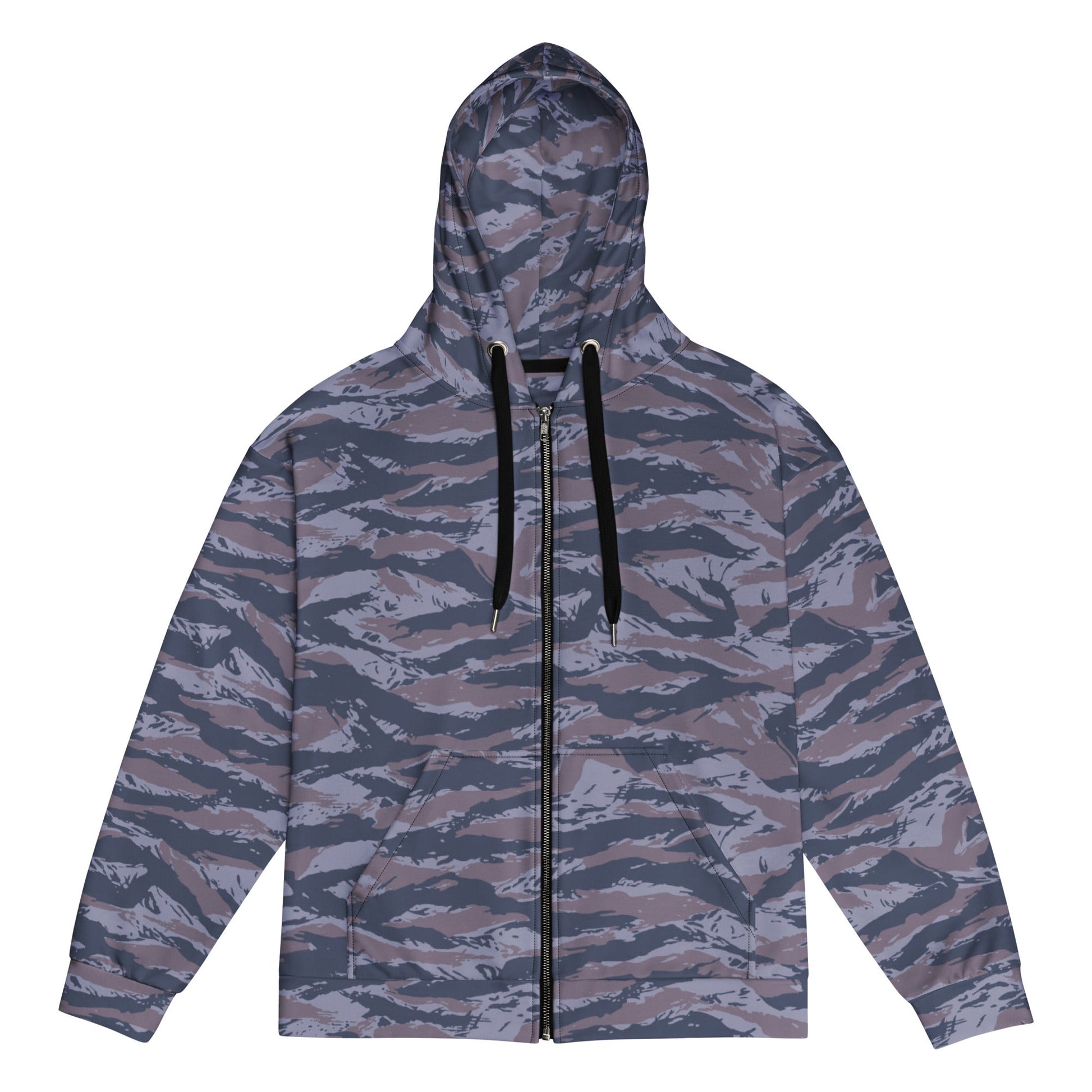 Serbian Tiger Stripe Police CAMO Unisex Zip Hoodie - 2XS