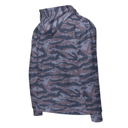 Serbian Tiger Stripe Police CAMO Unisex Zip Hoodie