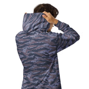Tiger Stripe Balkan Blue CAMO Unisex Zip Hoodie