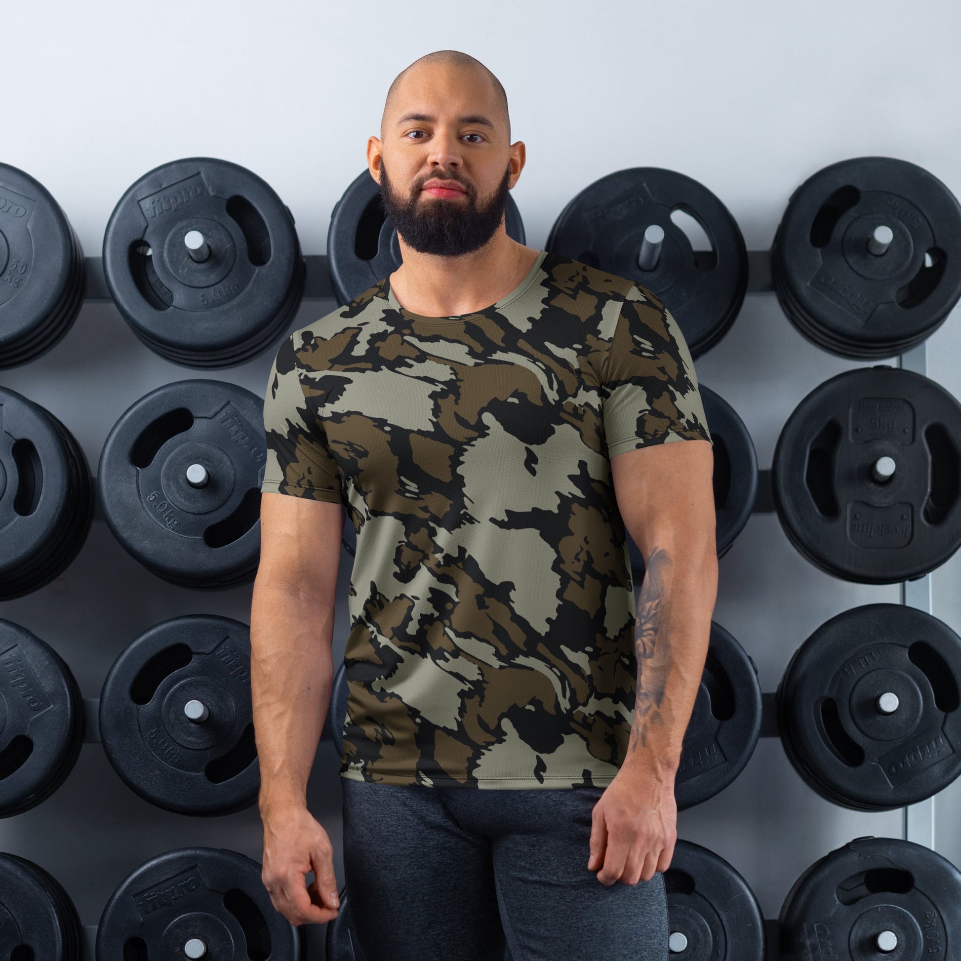Shadow Timber CAMO Mens Athletic T-Shirt - XS
