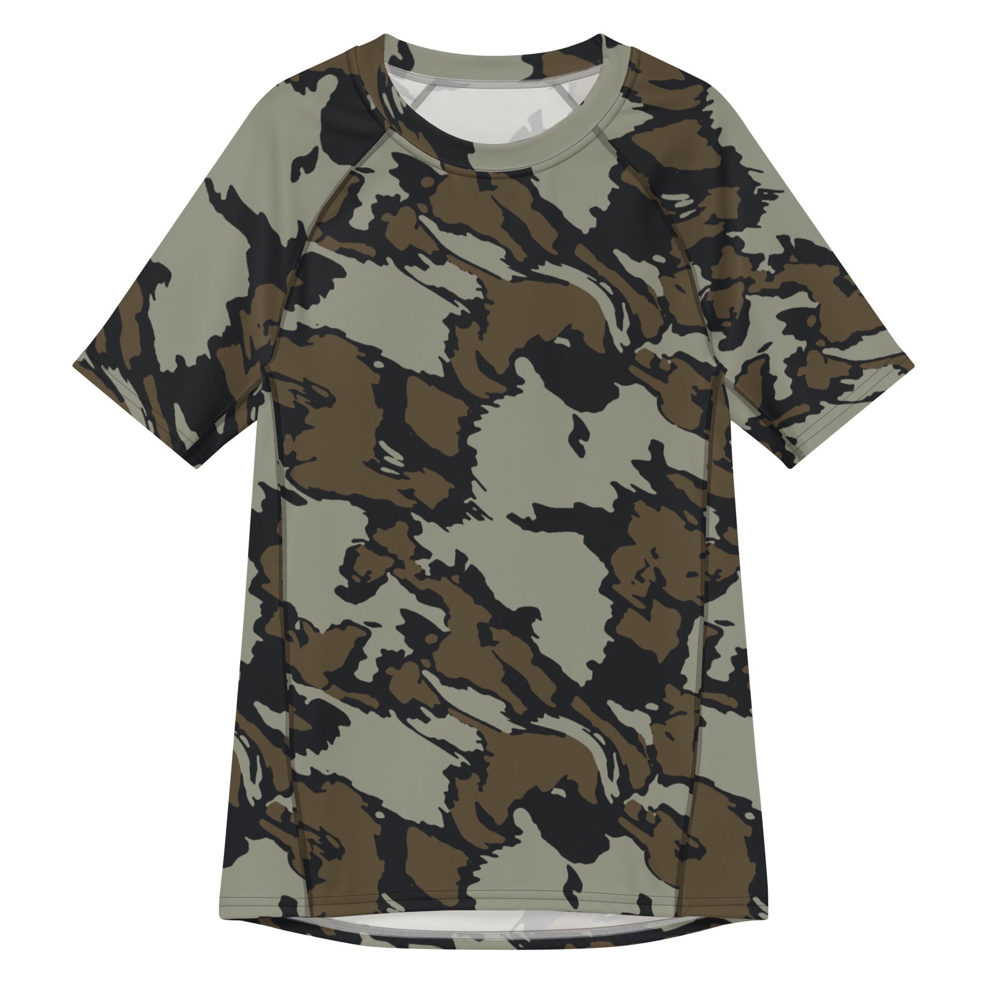 Shadow Timber CAMO Mens Short-Sleeve Rash Guard - 2XS - Short-sleeve Guards