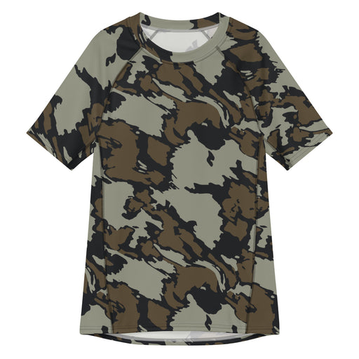Shadow Timber CAMO Mens Short-Sleeve Rash Guard - 2XS - SS
