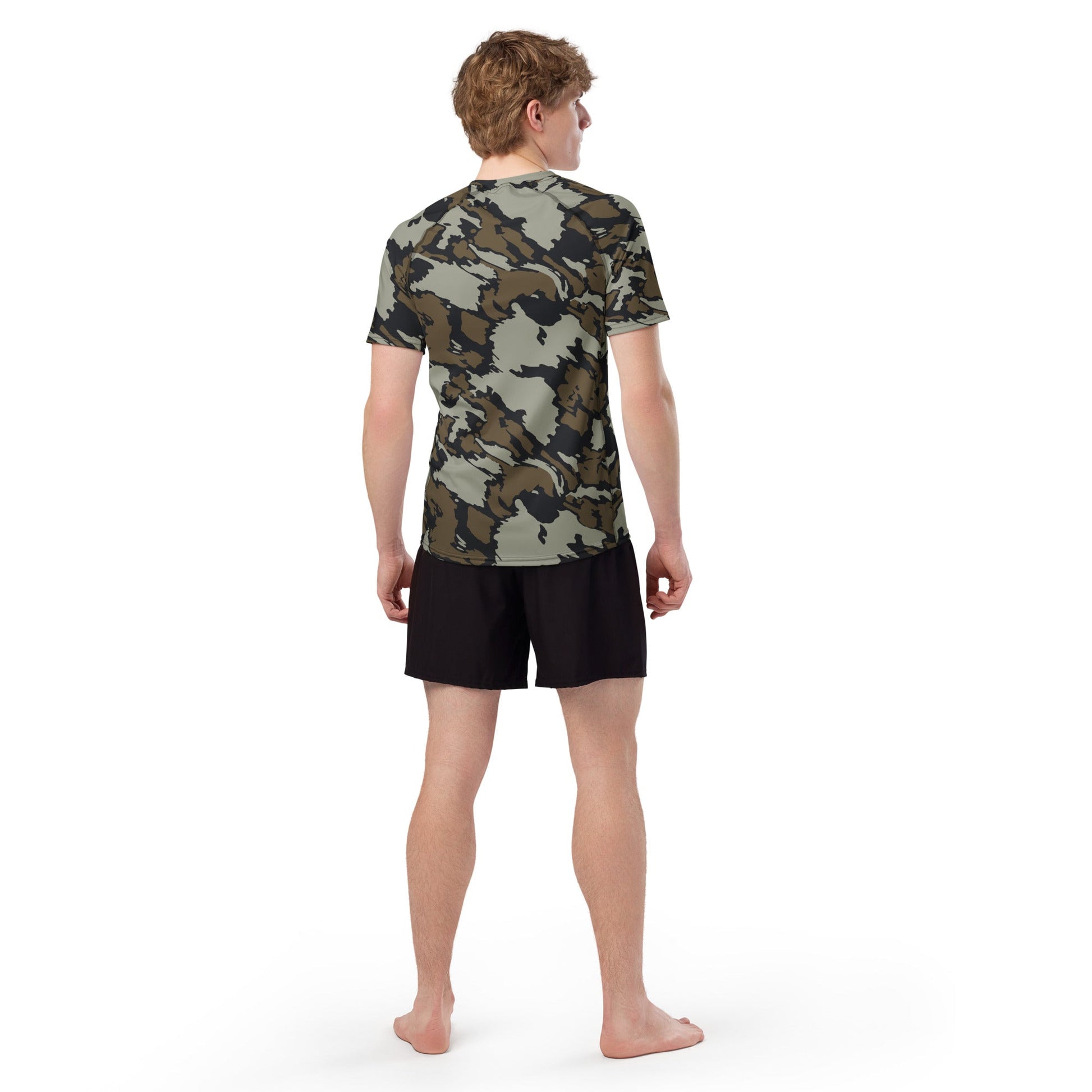 Shadow Timber CAMO Mens Short-Sleeve Rash Guard - Short-sleeve Guards
