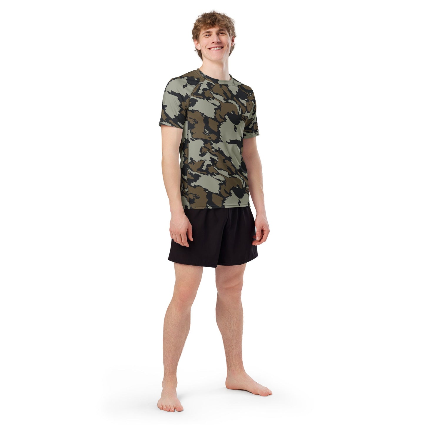 Shadow Timber CAMO Mens Short-Sleeve Rash Guard - Short-sleeve Guards