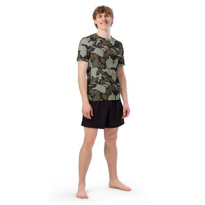 Shadow Timber CAMO Mens Short-Sleeve Rash Guard - Short-sleeve Guards