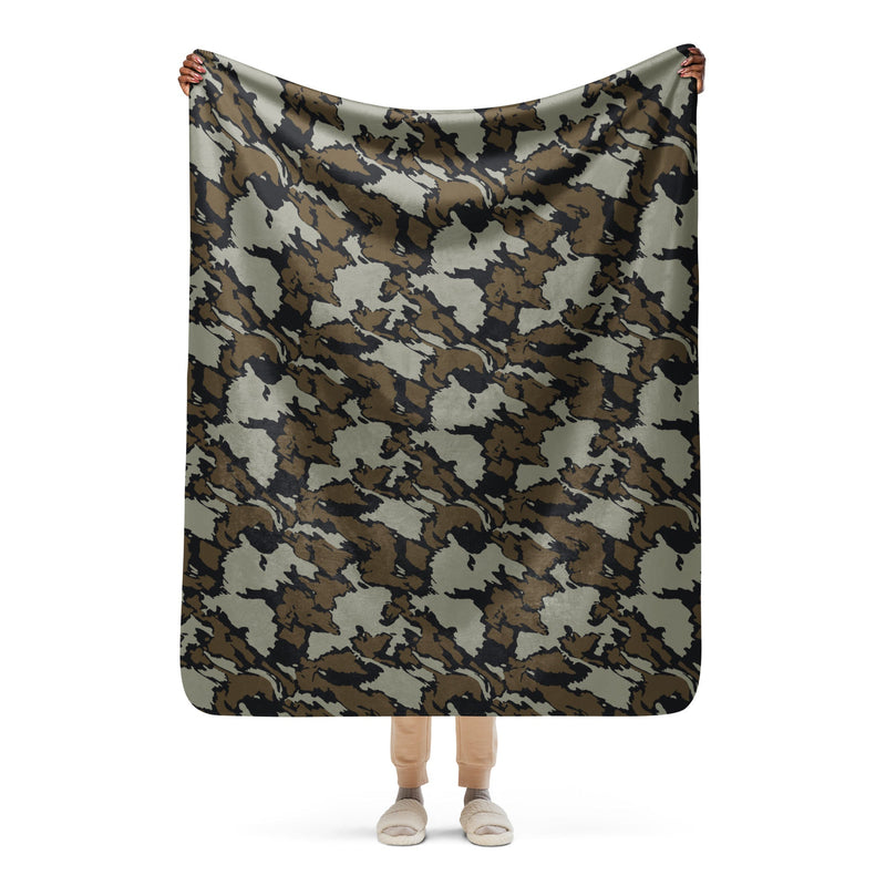 Shadow Timber CAMO Sherpa Blanket - 50″×60″