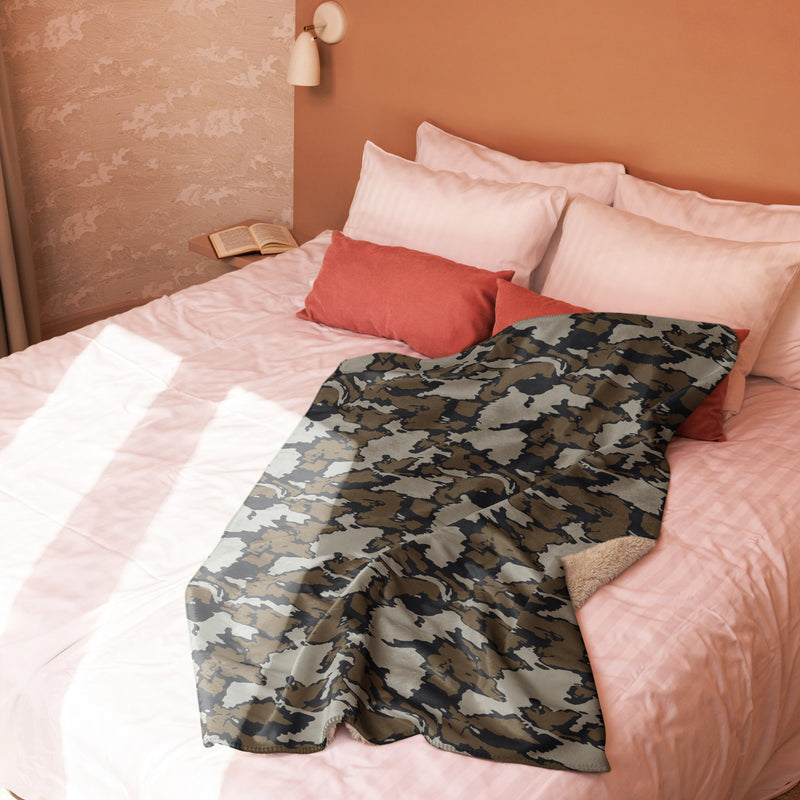 Shadow Timber CAMO Sherpa Blanket
