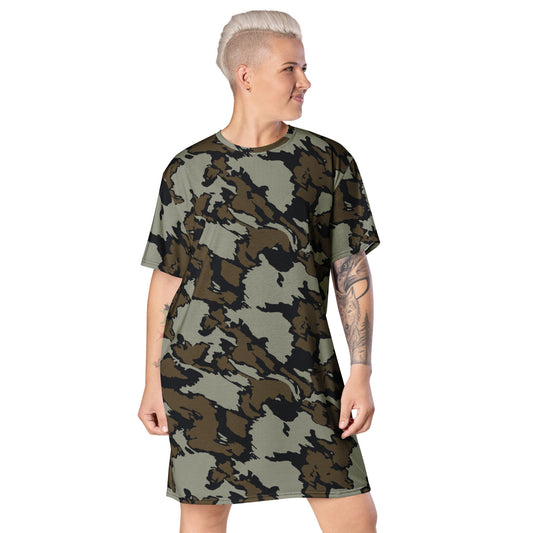 Shadow Timber CAMO T-shirt dress - 2XS - Womens T-Shirt Dresses