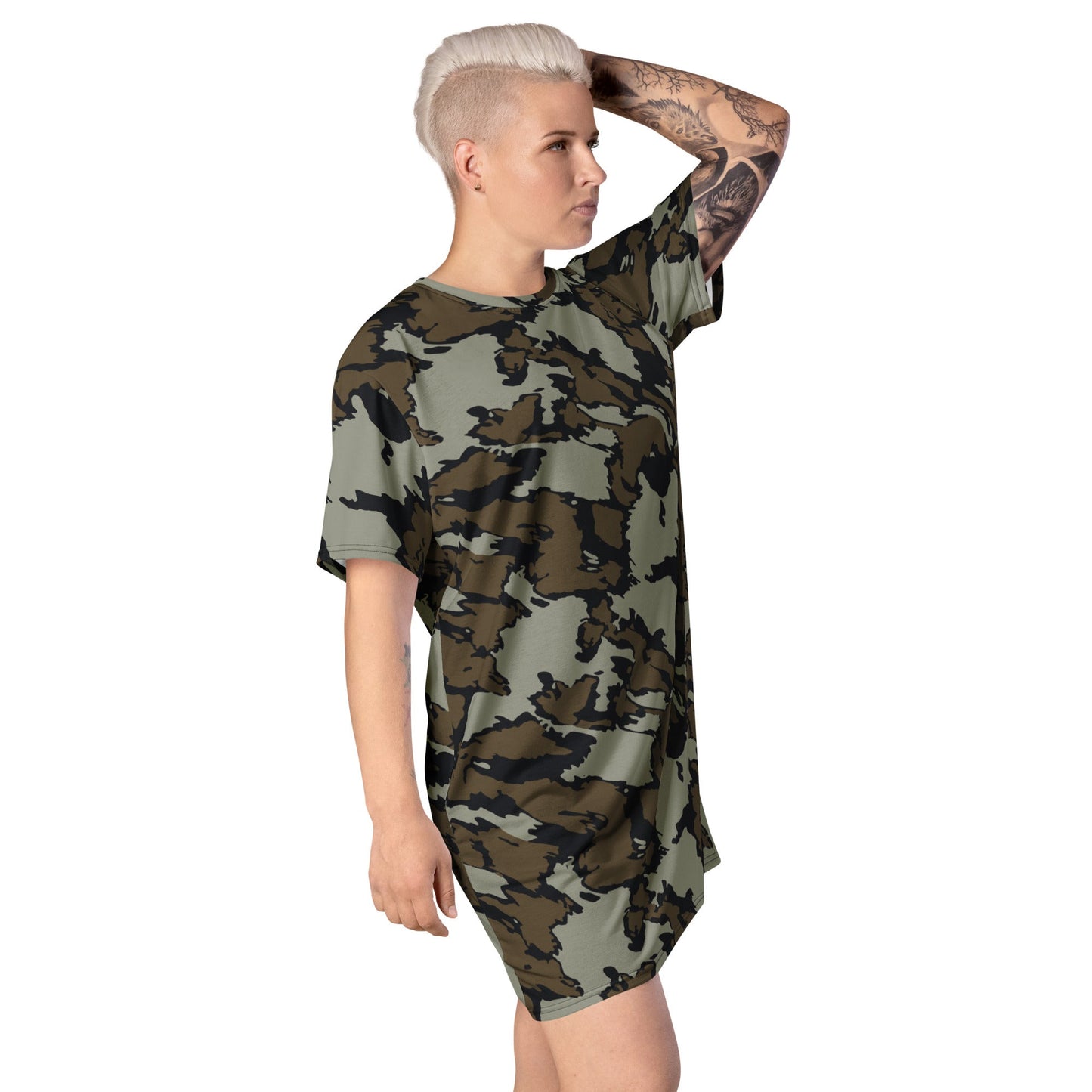 Shadow Timber CAMO T-shirt dress - Womens T-Shirt Dresses
