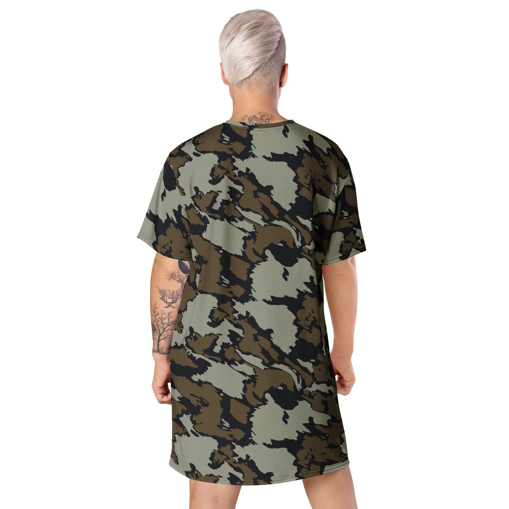Shadow Timber CAMO T-shirt dress - Womens T-Shirt Dresses