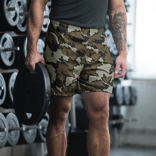 Shadow Timber CAMO Unisex Athletic Long Shorts - 2XS