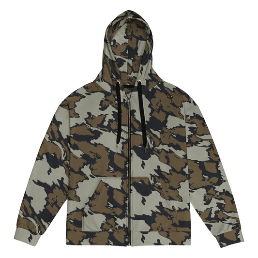 Shadow Timber CAMO Unisex zip hoodie - 2XS - Zip Hoodies
