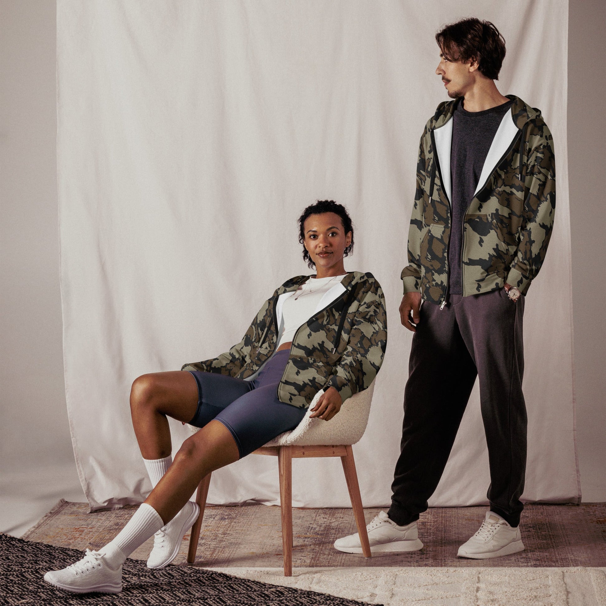 Shadow Timber CAMO Unisex zip hoodie - Zip Hoodies