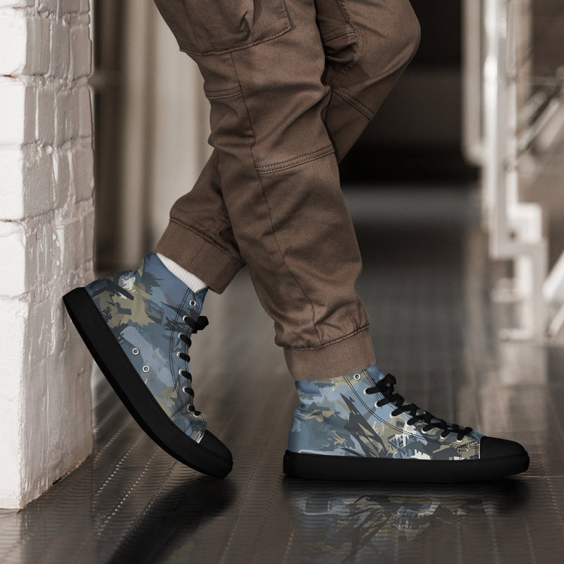 Skyhammer Close Air Support CAMO Mens High-Top Canvas Shoes - 5