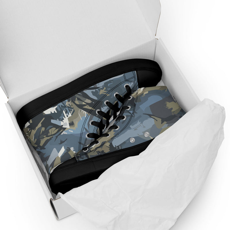 Skyhammer Close Air Support CAMO Mens High-Top Canvas Shoes