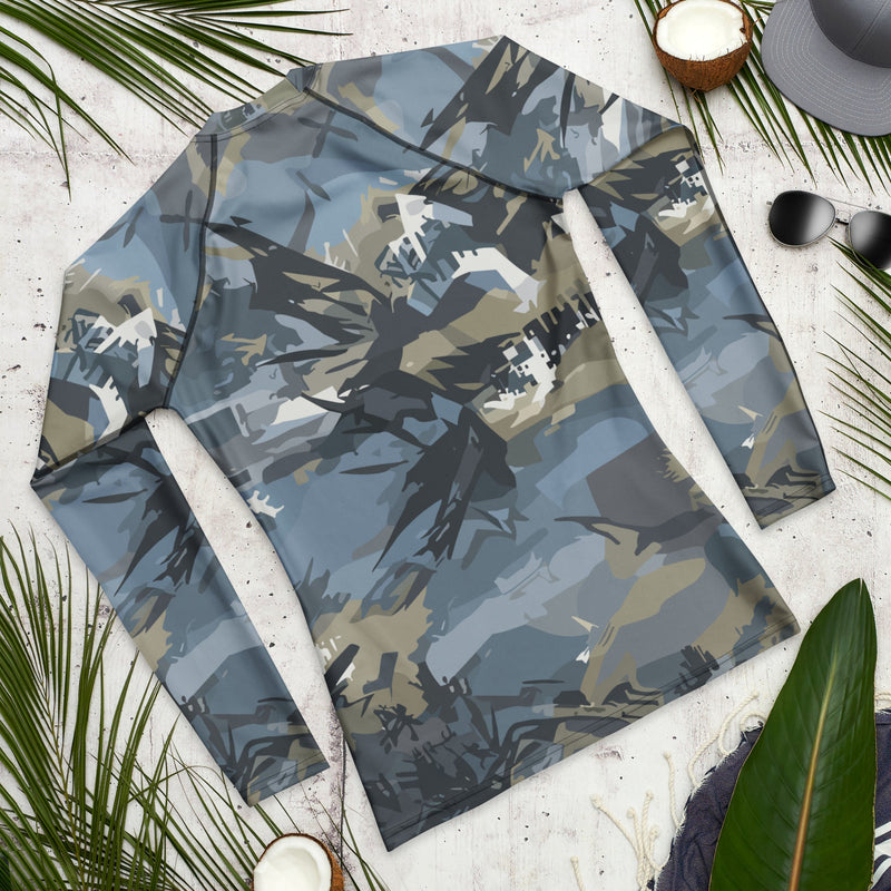 Skyhammer Close Air Support CAMO Mens Long-Sleeve Rash Guard - LS