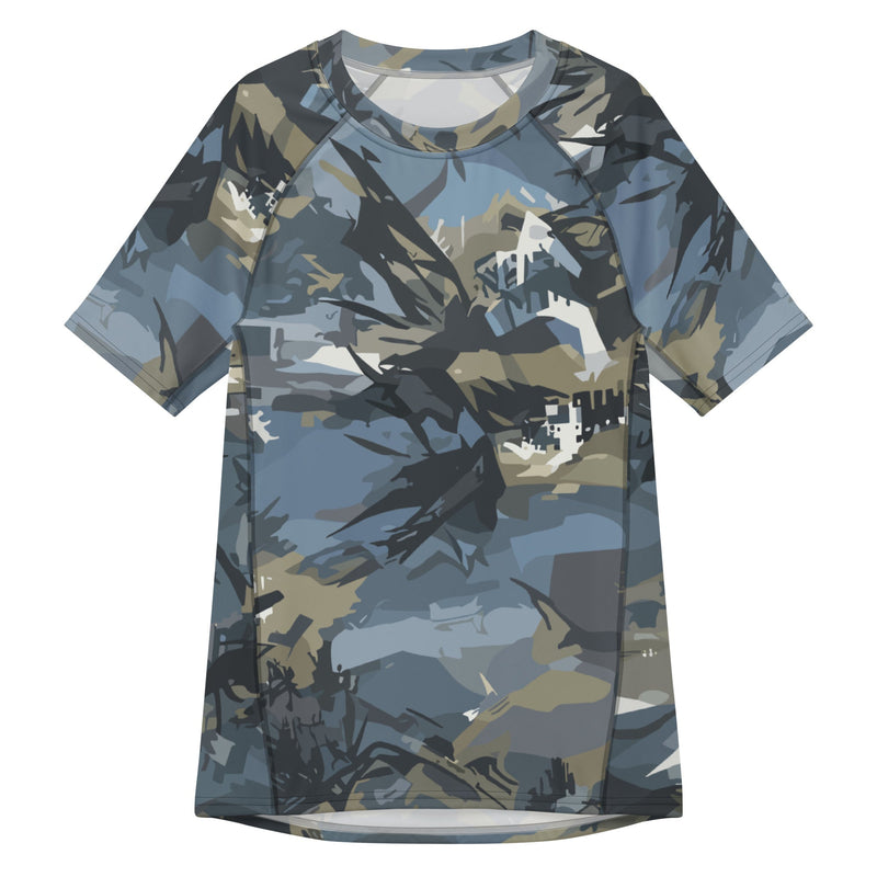 Skyhammer Close Air Support CAMO Mens Short-Sleeve Rash Guard - 2XS - SS