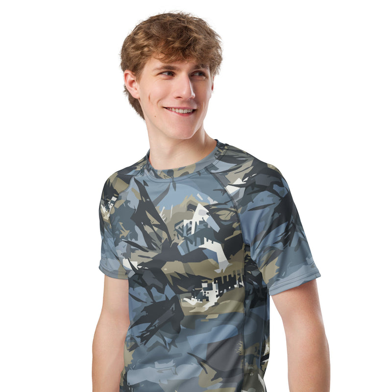 Skyhammer Close Air Support CAMO Mens Short-Sleeve Rash Guard - SS