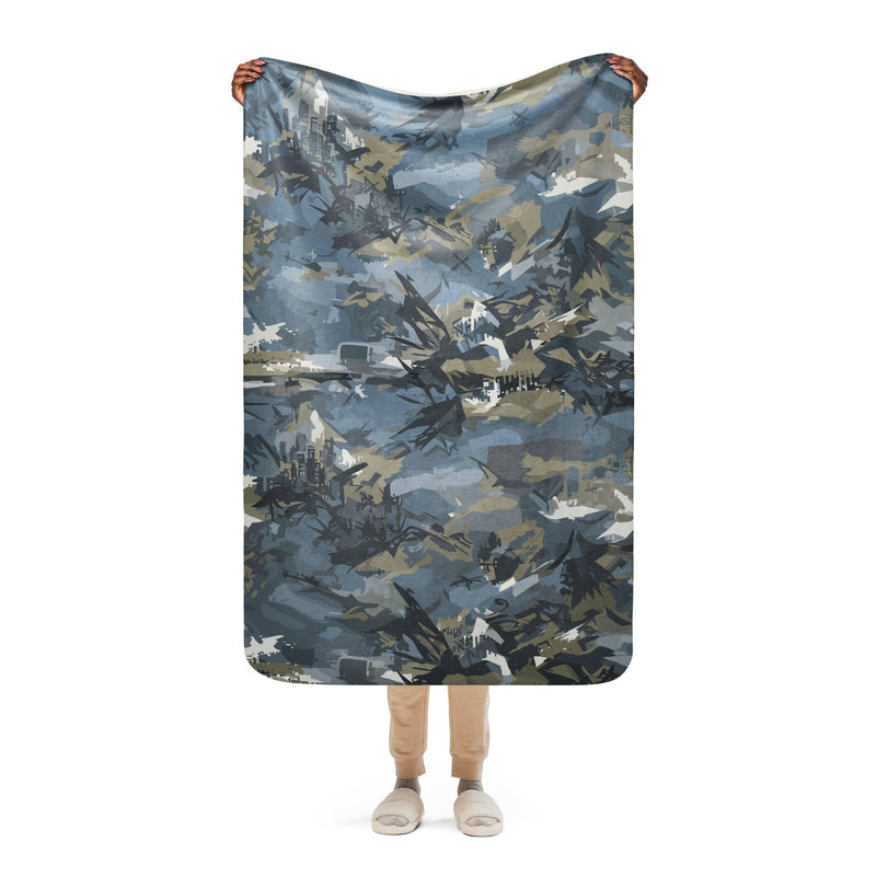 Skyhammer Close Air Support CAMO Sherpa Blanket - 37″×57″