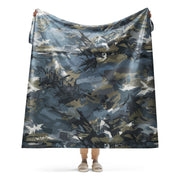 Skyhammer Close Air Support CAMO Sherpa Blanket - 60″×80″