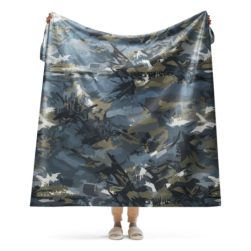 Skyhammer Close Air Support CAMO Sherpa Blanket - 60″×80″