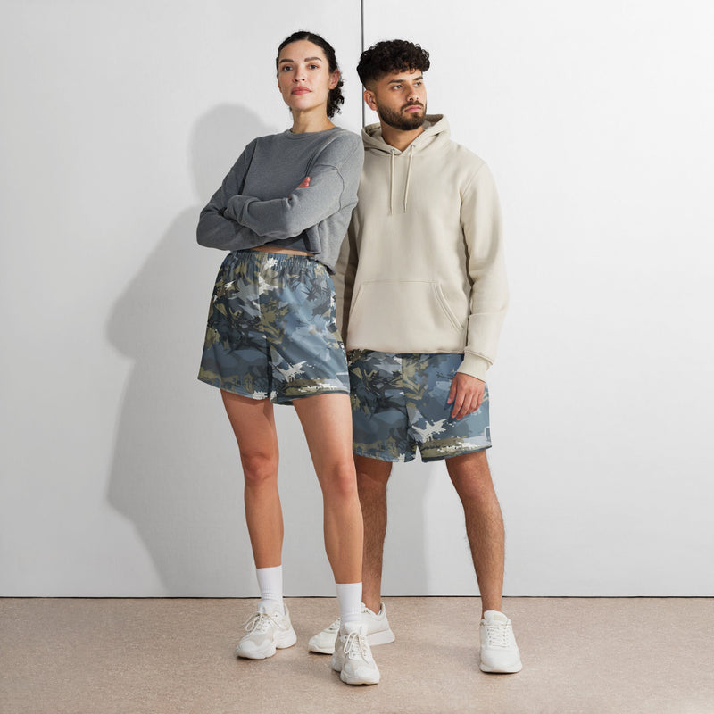 Skyhammer Close Air Support CAMO Unisex Athletic Long Shorts