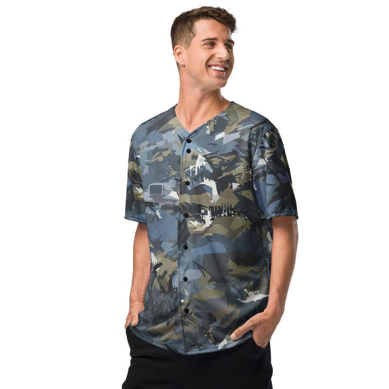Skyhammer Close Air Support CAMO Unisex Baseball Jersey