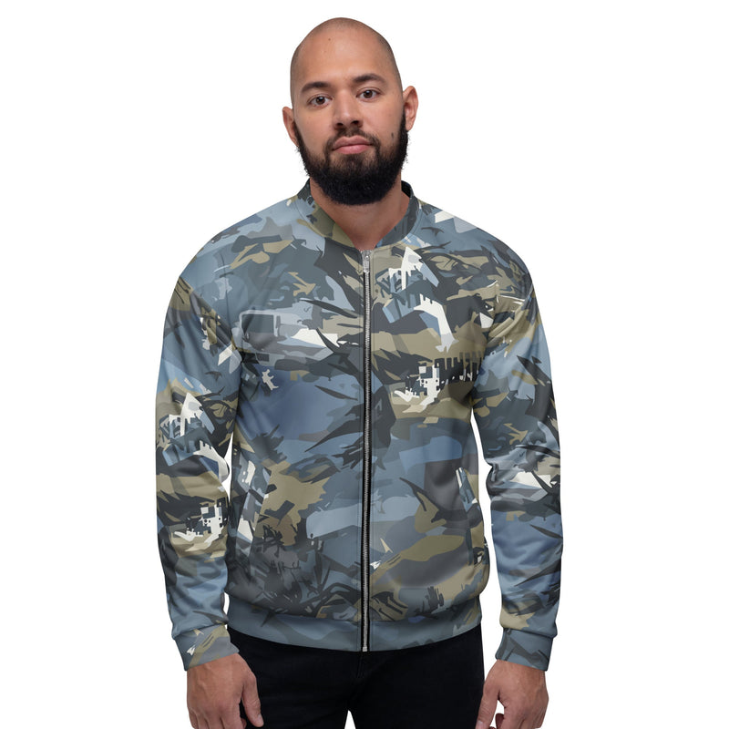 Skyhammer Close Air Support CAMO Unisex Bomber Jacket