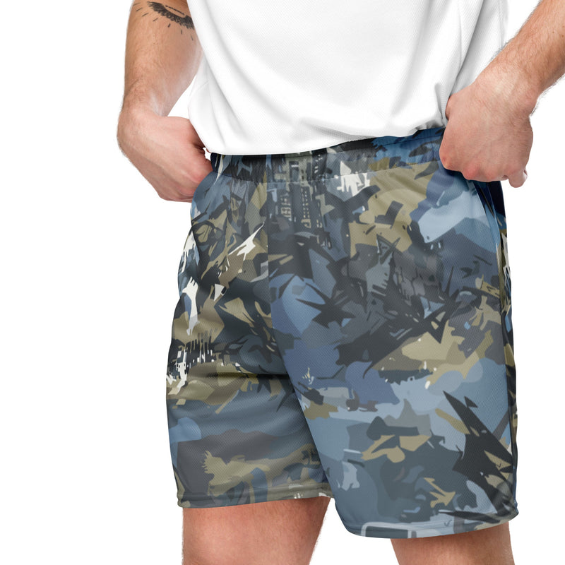 Skyhammer Close Air Support CAMO Unisex Mesh Shorts