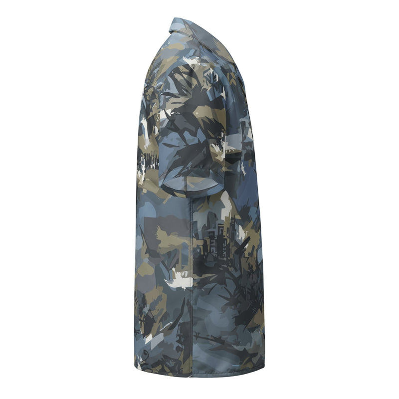 Skyhammer Close Air Support CAMO Unisex Short-Sleeve Button Shirt - Button-Up