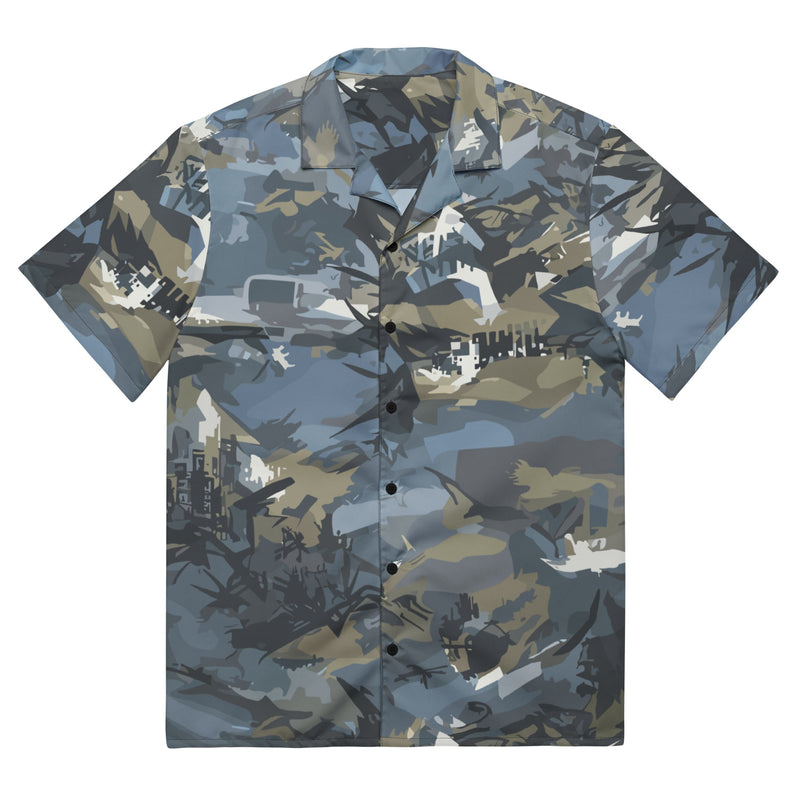 Skyhammer Close Air Support CAMO Unisex Short-Sleeve Button Shirt - 2XS - Button-Up