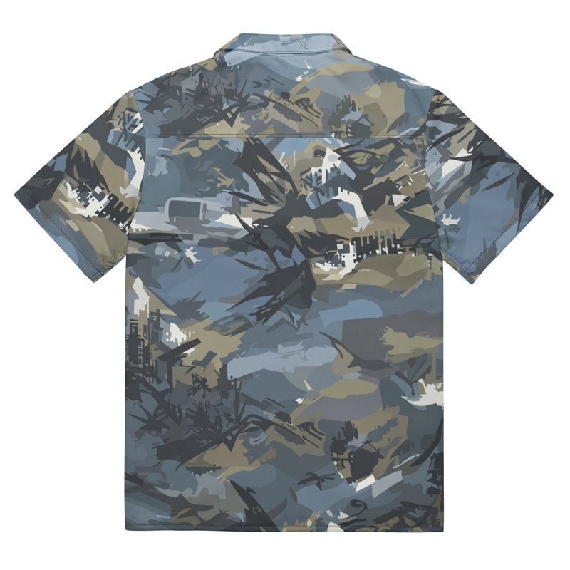 Skyhammer Close Air Support CAMO Unisex Short-Sleeve Button Shirt - Button-Up