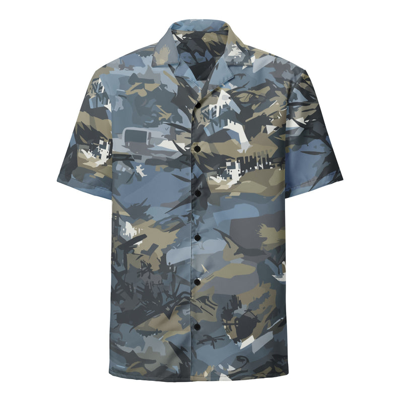 Skyhammer Close Air Support CAMO Unisex Short-Sleeve Button Shirt - Button-Up