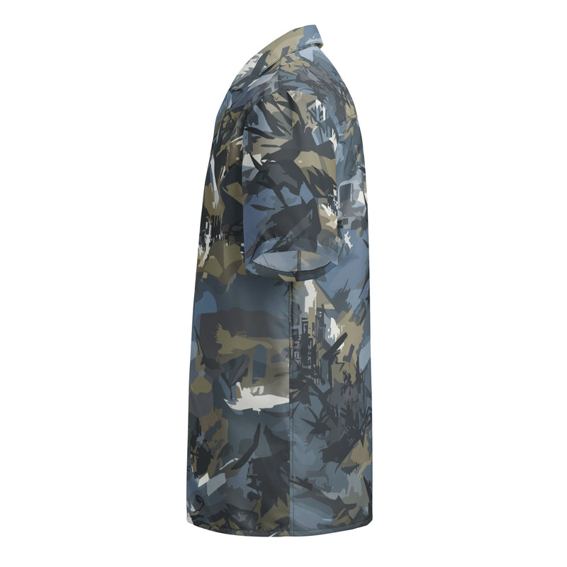 Skyhammer Close Air Support CAMO Unisex Short-Sleeve Button Shirt - Button-Up