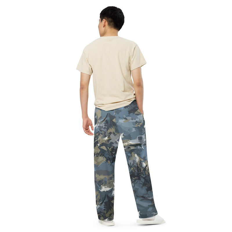 Skyhammer Close Air Support CAMO Unisex Wide-Leg Leisure Pants - Pant