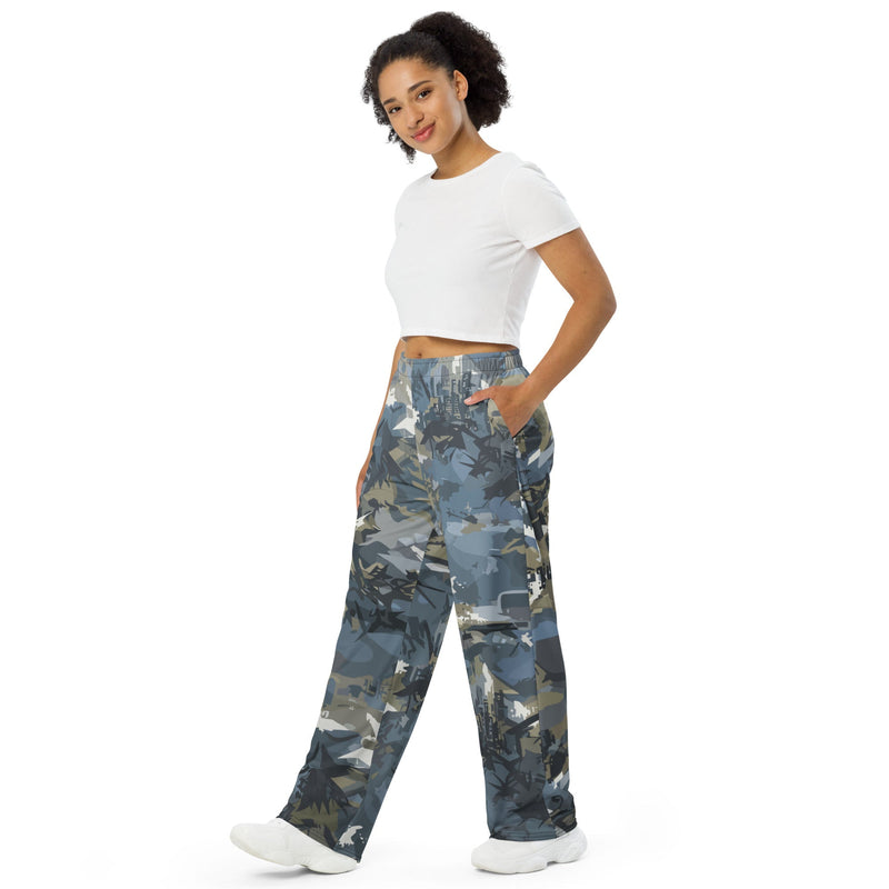 Skyhammer Close Air Support CAMO Unisex Wide-Leg Leisure Pants - Pant