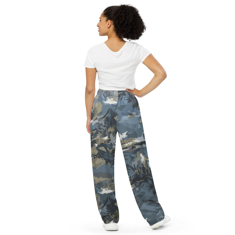 Skyhammer Close Air Support CAMO Unisex Wide-Leg Leisure Pants - Pant