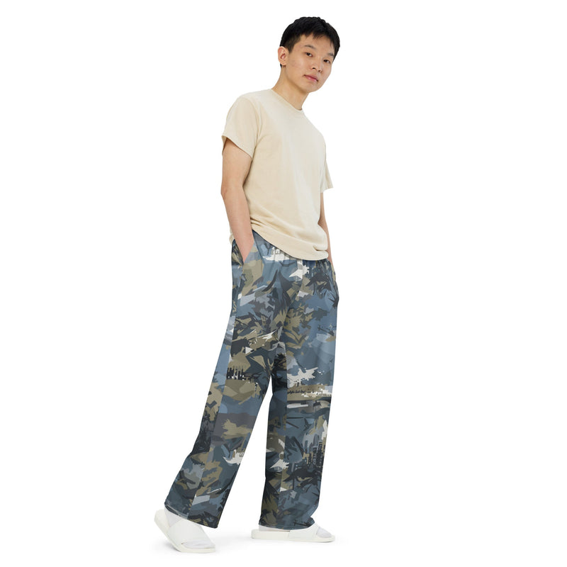 Skyhammer Close Air Support CAMO Unisex Wide-Leg Leisure Pants - Pant