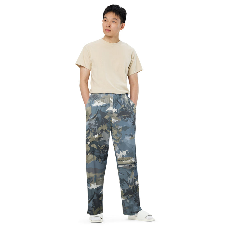 Skyhammer Close Air Support CAMO Unisex Wide-Leg Leisure Pants - Pant