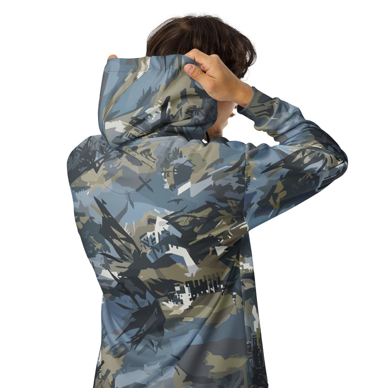 Skyhammer Close Air Support CAMO Unisex Zip Hoodie
