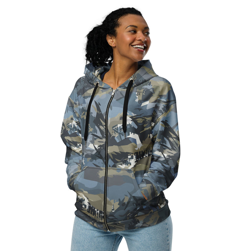 Skyhammer Close Air Support CAMO Unisex Zip Hoodie