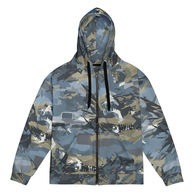 Skyhammer Close Air Support CAMO Unisex Zip Hoodie - 2XS