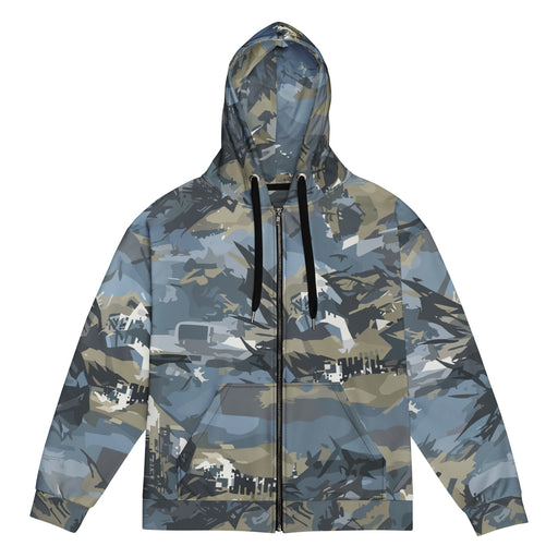 Skyhammer Close Air Support CAMO Unisex Zip Hoodie - 2XS