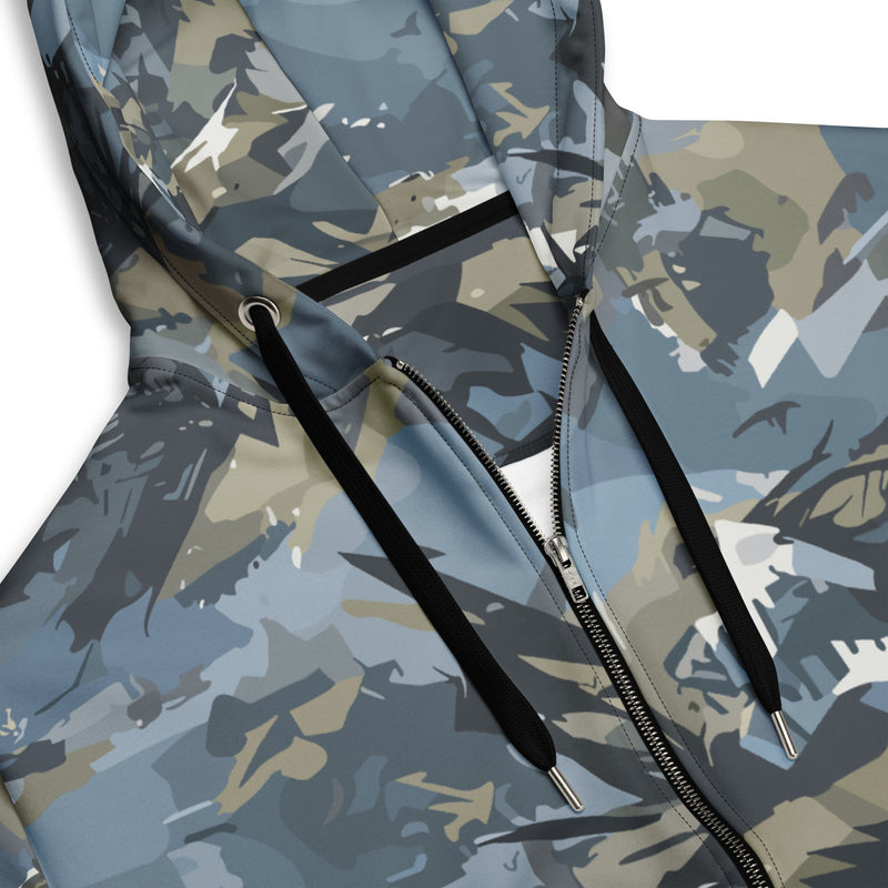 Skyhammer Close Air Support CAMO Unisex Zip Hoodie