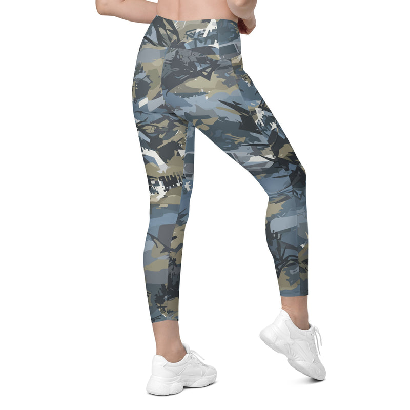 Skyhammer Close Air Support CAMO Womens Leggings with Pockets - Women