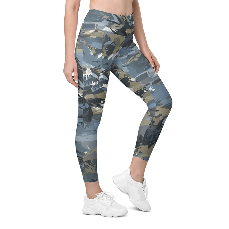 Skyhammer Close Air Support CAMO Womens Leggings with Pockets - 2XS - Women