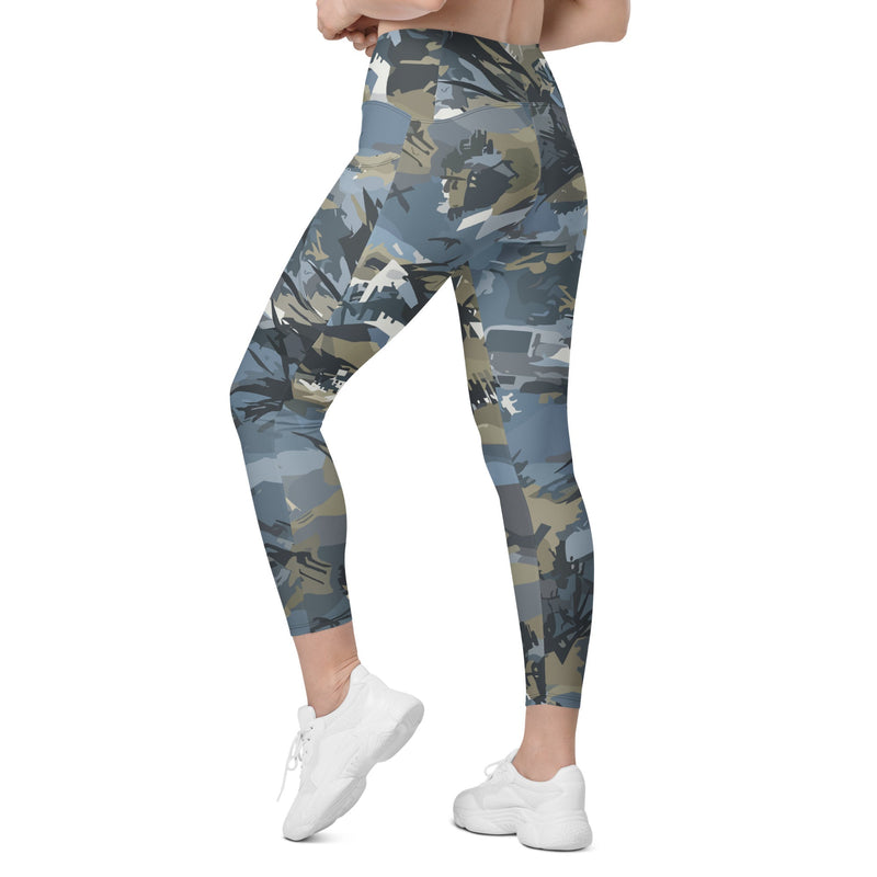 Skyhammer Close Air Support CAMO Womens Leggings with Pockets - Women