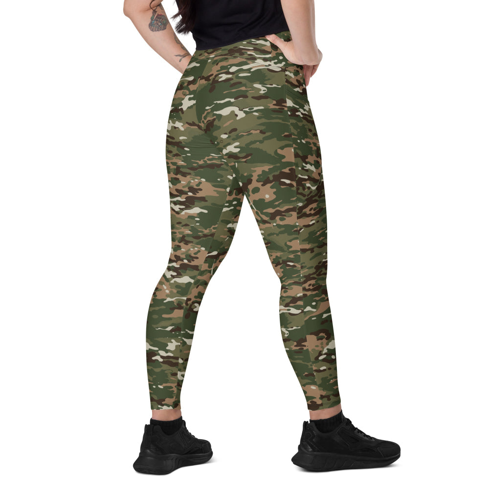 Slovenian M12 SLOCAM CAMO Leggings with pockets - 2XS - Womens With Pockets