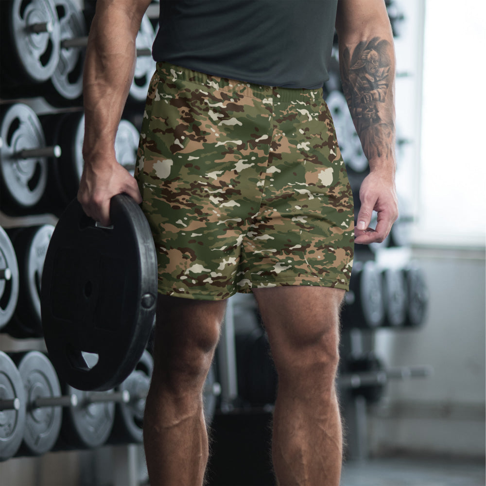 Slovenian M12 SLOCAM CAMO Unisex Athletic Long Shorts - 2XS